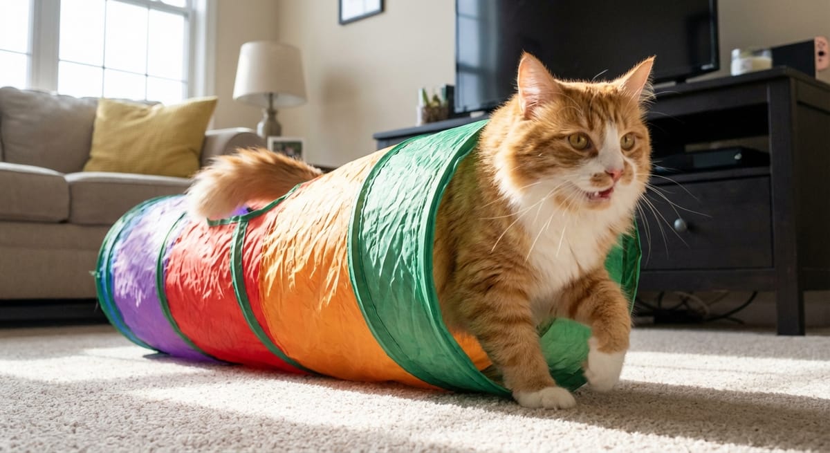Ownpets Cat Tunnel – Durable, Collapsible Fun for Cats
